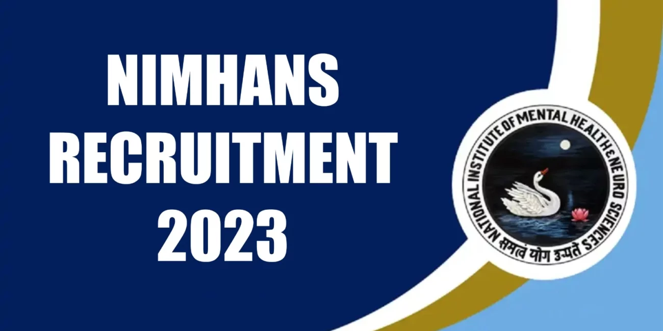 NIMHANS Recruitment 2023